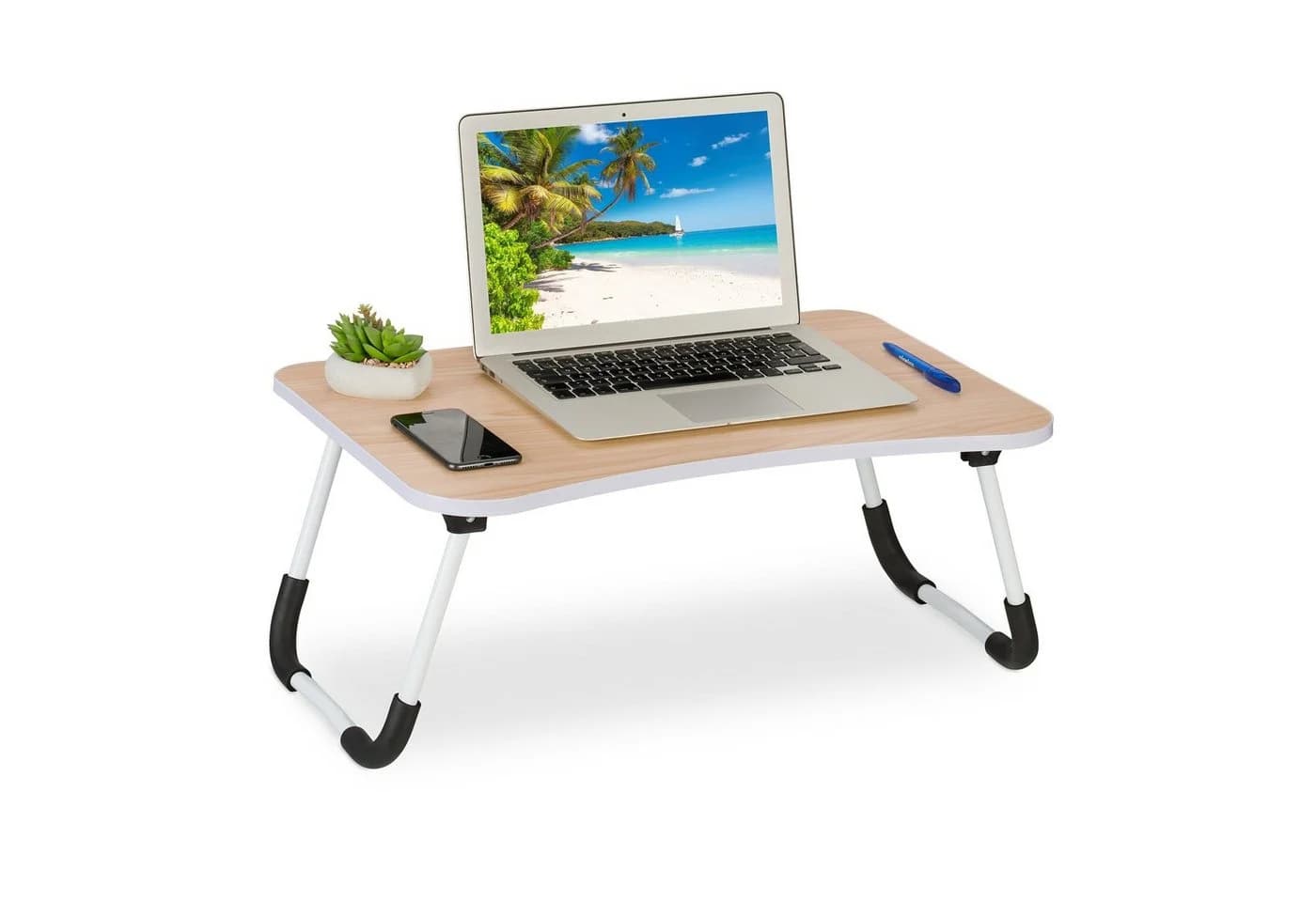 RELAXDAYS Laptoptisch in Holzoptik mit Eisengestell - Bild 2