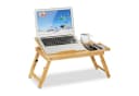 relaxdays Laptoptisch Klappbar Bambus Höhenverstellbar Bild 2