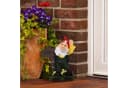RELAXDAYS Gartenzwerg mit Welcome Schild Bunt Polyresin Bild 3