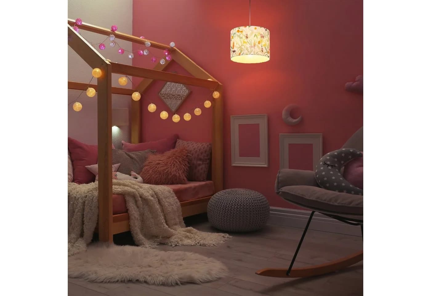 relaxdays Hängeleuchte Dschungel Bunt Kinderzimmer - Bild 3