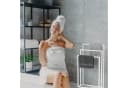 relaxdays Handtuchständer Weiß 3 Stangen Freistehend Stahl Bild 3