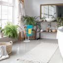 relaxdays Handtuchständer Weiß mit 3 Stangen Freistehend Bild 1