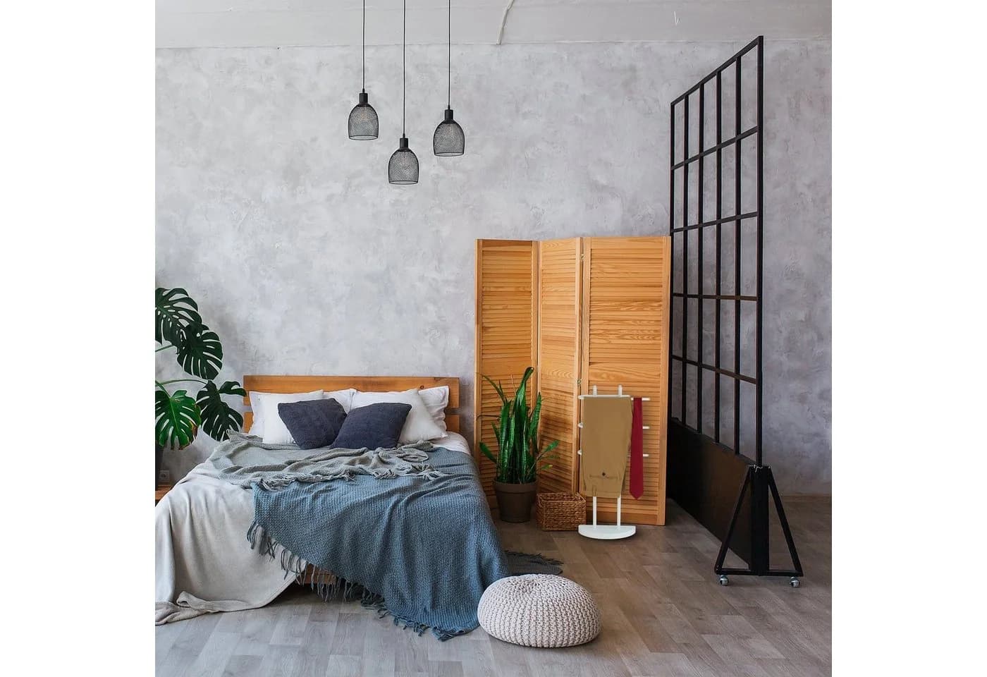 relaxdays Handtuchständer Weiß mit 3 Stangen Freistehend - Bild 5
