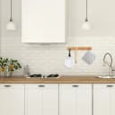 relaxdays Hakenleiste Bambus mit 4 Haken Bild 1