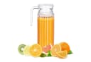relaxdays Wasserkrug 2x Saftkrug Glas 1l Transparent Bild 2