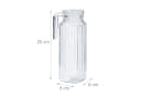 relaxdays Wasserkrug 2x Saftkrug Glas 1l Transparent Bild 4