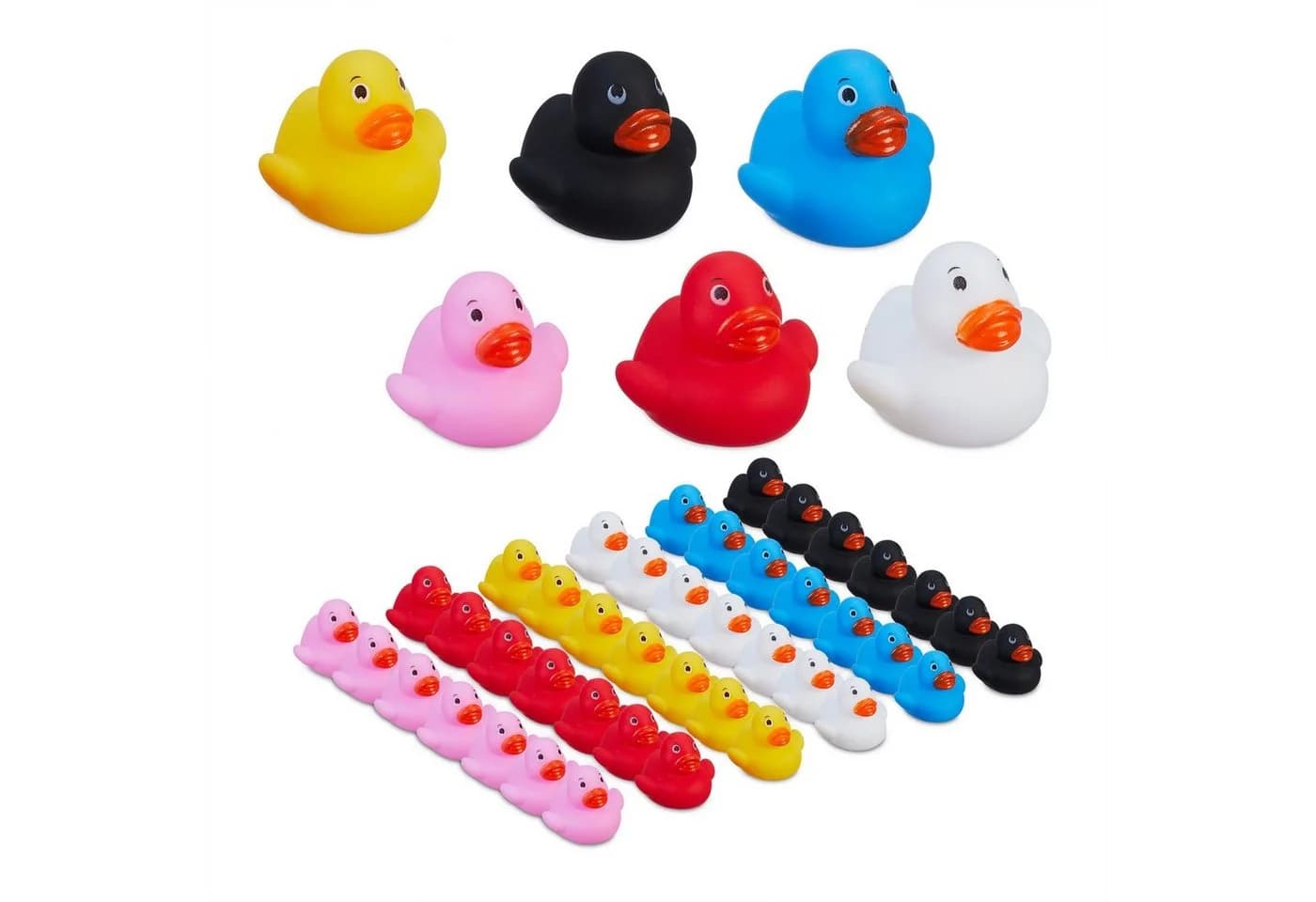 RELAXDAYS Badeenten 48er Set Quietsch-Entchen PVC - Bild 2