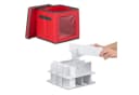 relaxdays Weihnachtskugel Aufbewahrungsbox 2er Set Rot Grün Bild 5