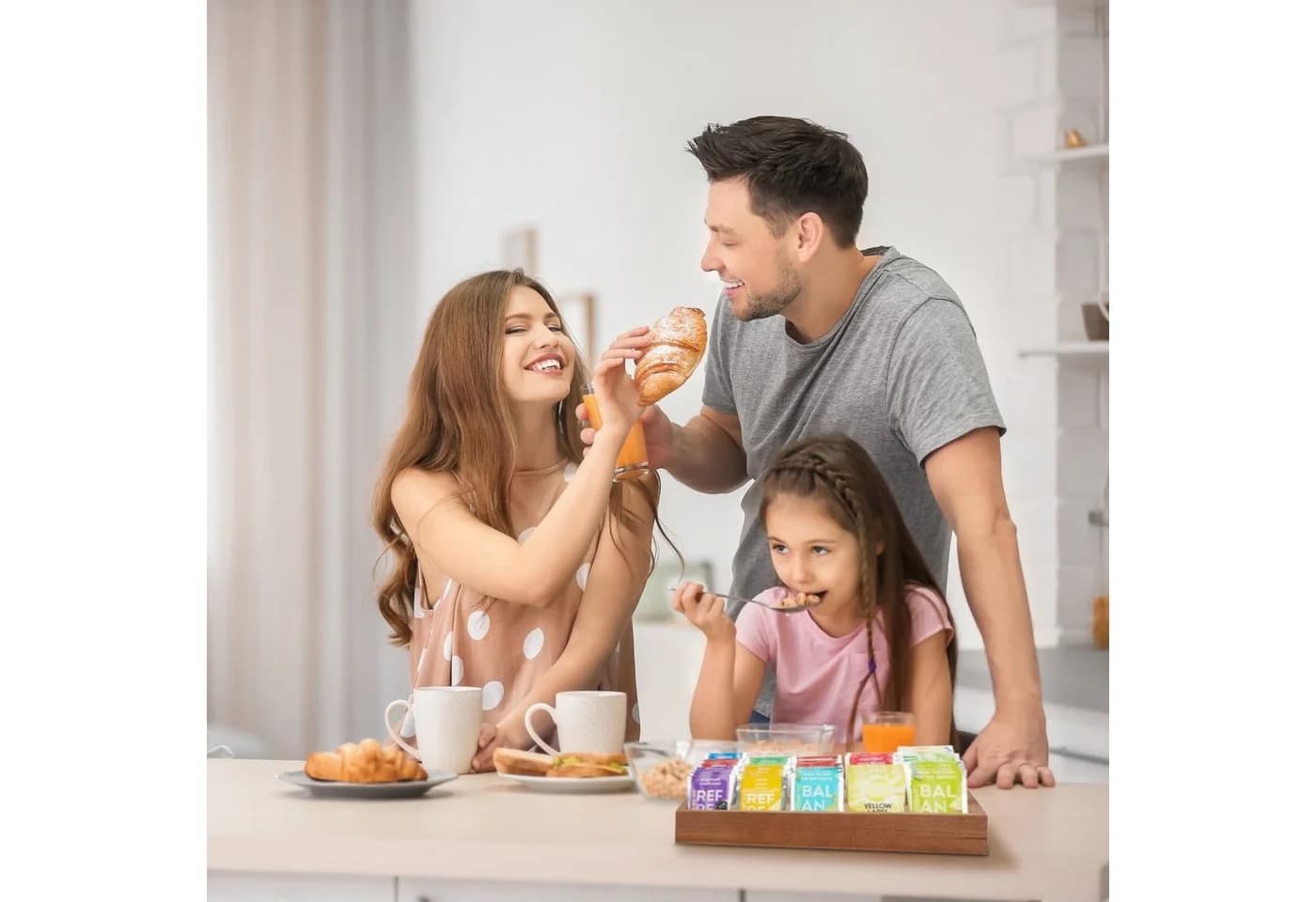 relaxdays Holz-Sortierbox Naturbelassen Aufbewahrungsbox