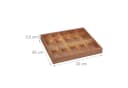 relaxdays Holz-Sortierbox Naturbelassen Aufbewahrungsbox Bild 4