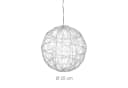 relaxdays LED Dekokugel 25 cm Silber Modernes Design Bild 4