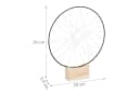 relaxdays LED Dekolicht Ring 25 cm Silber Warmweiß Bild 4