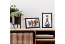 relaxdays Bilderrahmen 10er Set Schwarz Bild 1