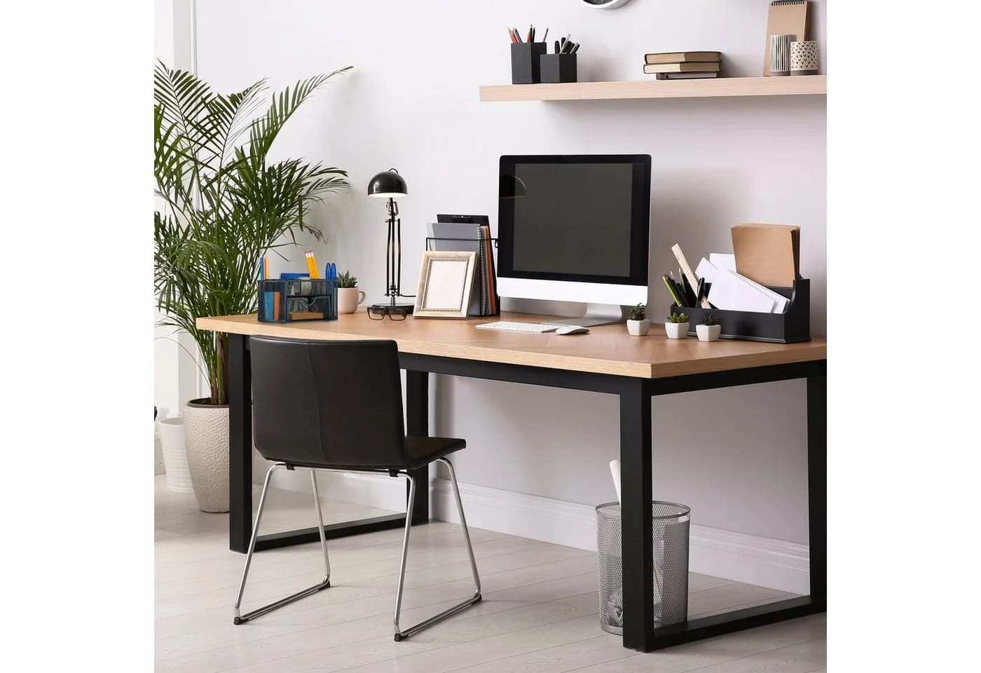 relaxdays Schreibtisch Organizer 9 Fächer Anthrazit Stahl - Bild 5
