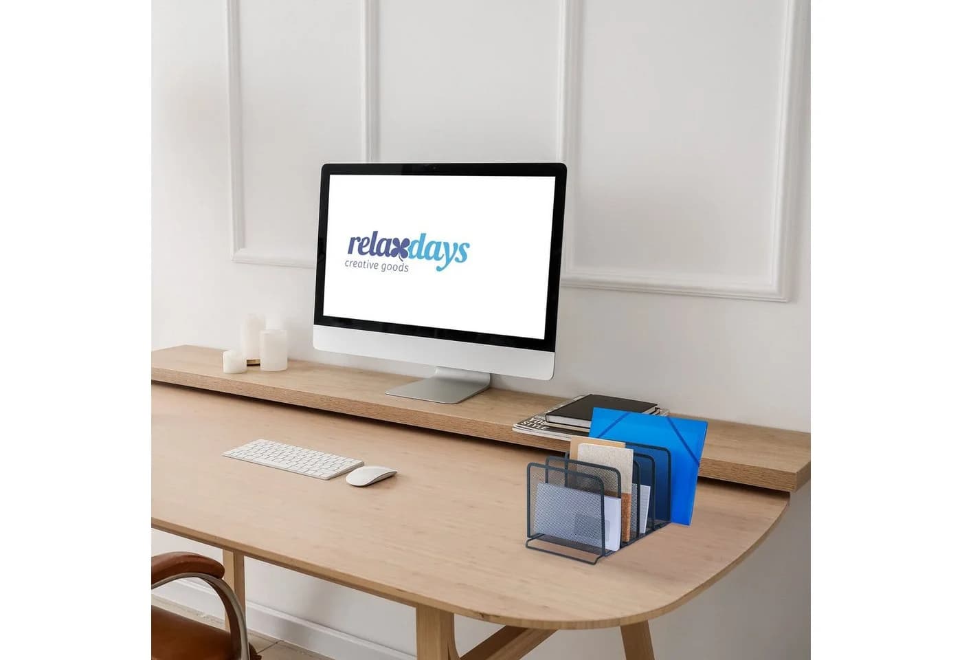 RELAXDAYS Briefablage Dokumentenhalter mit 5 Fächern Anthrazit