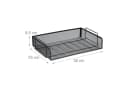relaxdays Briefablage Stapelbar Schwarz Stahl Mesh Bild 4