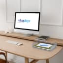 relaxdays Briefablage Metall stapelbar Silber Bild 1