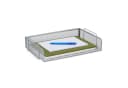 relaxdays Briefablage Metall stapelbar Silber Bild 2