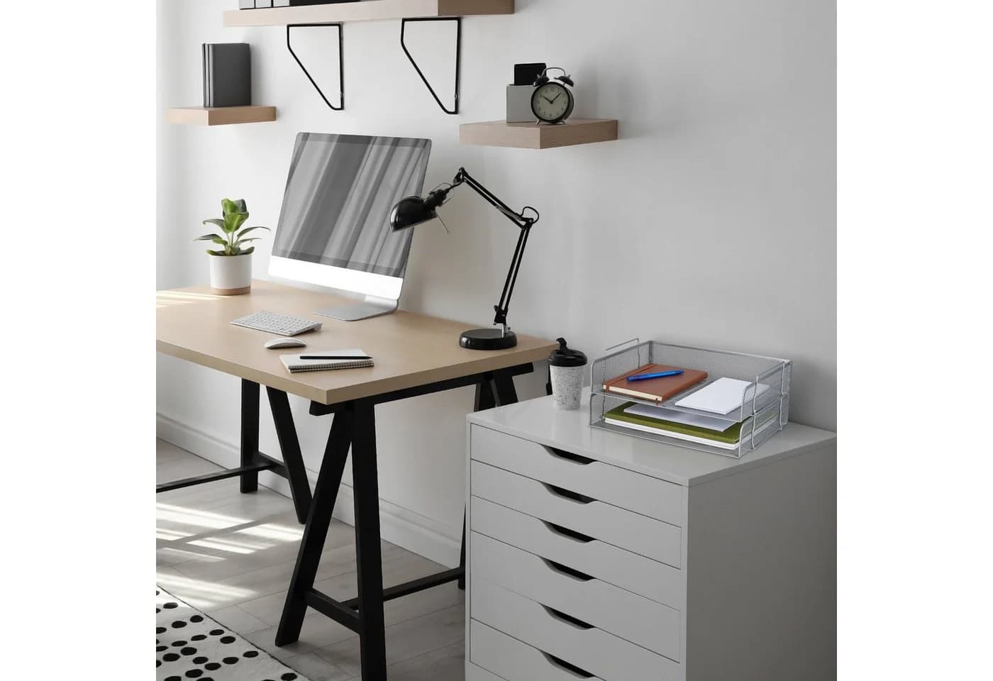 relaxdays Briefablage Metall stapelbar Silber - Bild 5