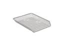 relaxdays Briefablage Metall 4 Fächer Silber Mesh-Design Bild 5
