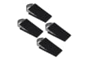 RELAXDAYS Türstopper Gummi Türkeil 4er Set Schwarz/Silber Bild 2