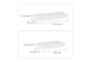 relaxdays Wandregal 3er Set Weiß MDF Eisen Bild 5