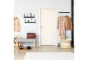 relaxdays Wandregal 2er Set Schwarz MDF & Eisen Bild 1