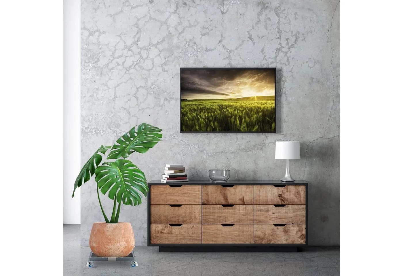 relaxdays Ausziehbarer Pflanzenroller eckig Grau/Silber - Bild 5