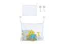 relaxdays Badorganizer Badespielzeug Aufbewahrung 2er Set Weiß Bild 2