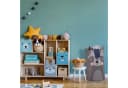 relaxdays Aufbewahrungskorb Kinder Waschbär Grau/Rosa Schwarz Bild 5