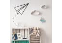 relaxdays Wandregal Stern Weiß Kiefernholz Kinderzimmer Bild 5