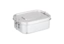 relaxdays Lunchbox Brotdose aus Edelstahl Silber Bild 2
