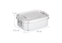 relaxdays Lunchbox Brotdose aus Edelstahl Silber Bild 4