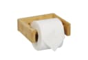 relaxdays Toilettenpapierhalter Bambus Modern Wandhalterung Bild 2