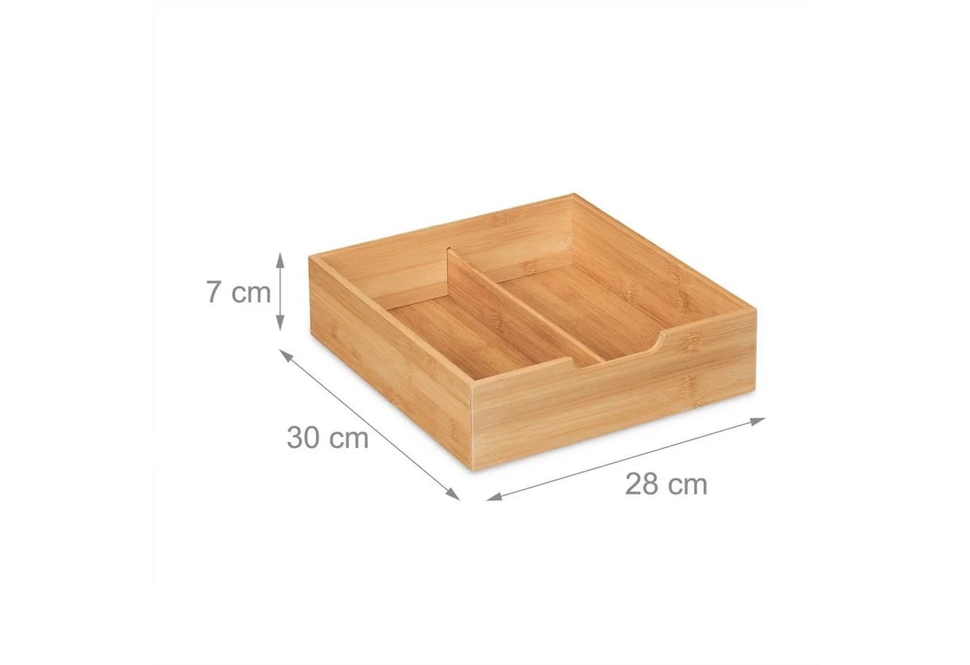 RELAXDAYS Schreibtisch Organizer mit 3 Schubladen Bambus Braun - Bild 5