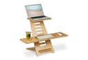 relaxdays Stehpult Aufsatz Schreibtisch Bambus Verstellbar Bild 2
