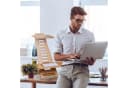 relaxdays Stehpult Aufsatz Schreibtisch Bambus Verstellbar Bild 3