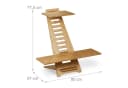 relaxdays Stehpult Aufsatz Schreibtisch Bambus Verstellbar Bild 4