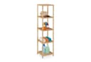 relaxdays Badregal Bambus 5 Ablagen Natur Bild 2