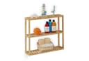 relaxdays Bambus Badregal 3 Ablagen Modern Natur Bild 2