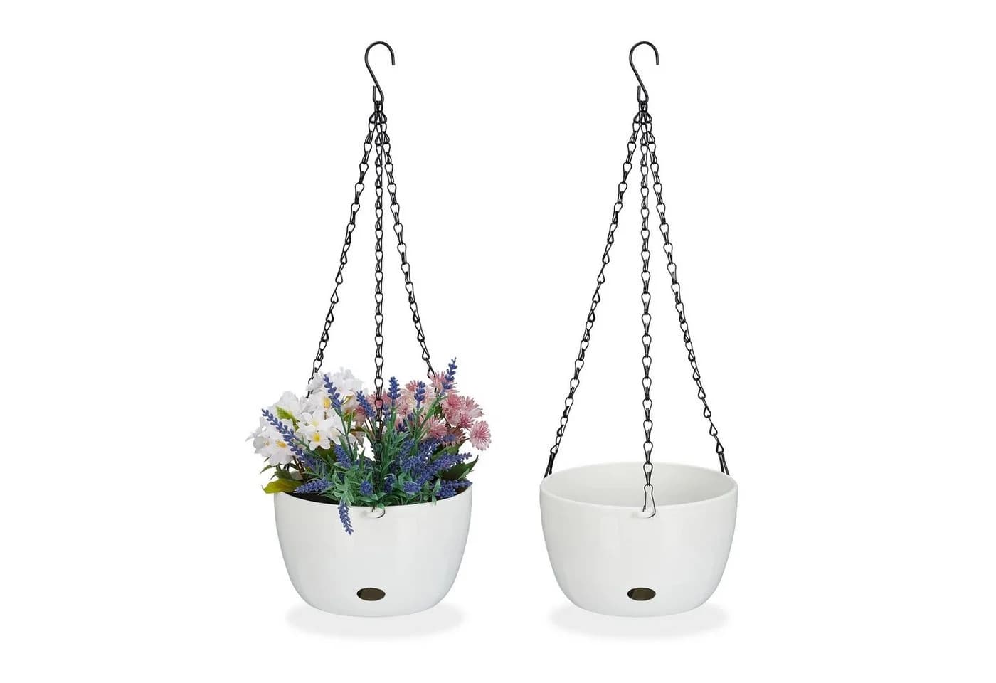 RELAXDAYS Blumenampel 2er Set mit Wasserspeicher - Bild 2