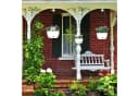 relaxdays Blumenampel mit Wasserspeicher 3er Set Weiß/Schwarz Bild 1