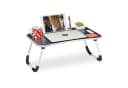 relaxdays Klappbarer Laptoptisch Schwarz Weiß Bild 2