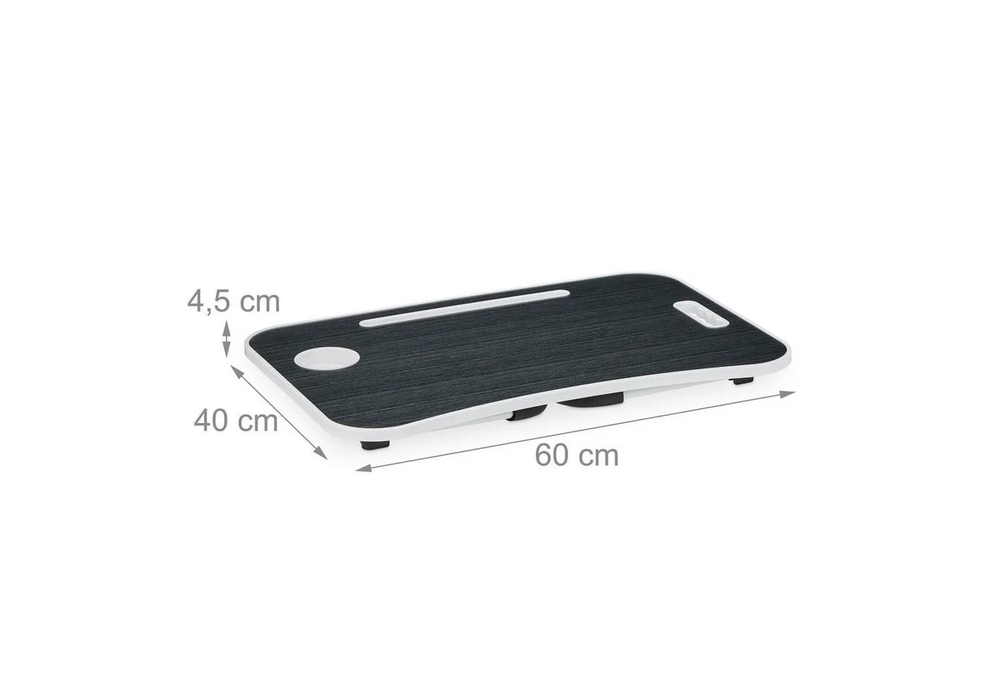 relaxdays Klappbarer Laptoptisch Schwarz Weiß - Bild 5