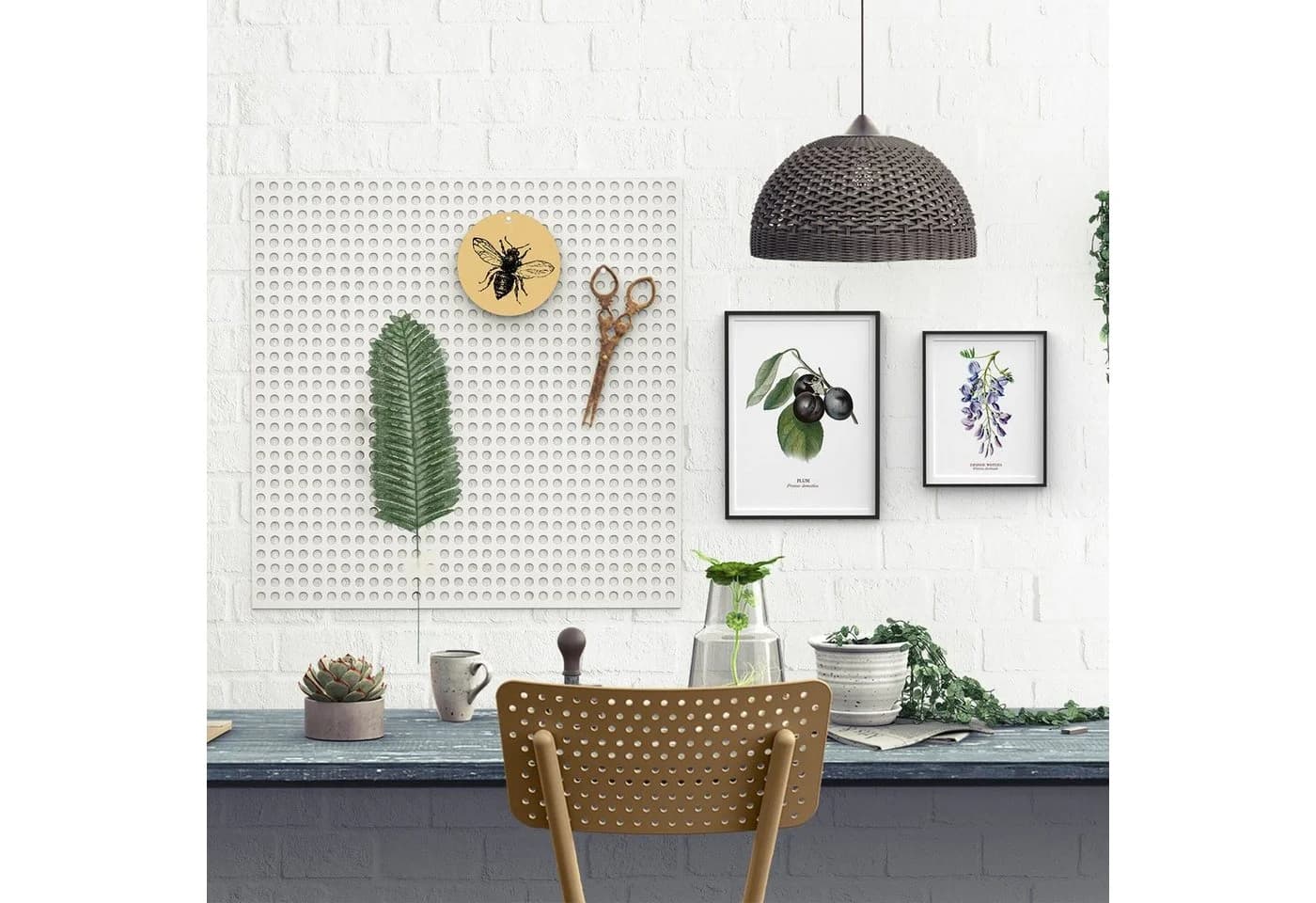 relaxdays Kunstpflanze Tropische Blätter 72er Set Grün - Bild 3
