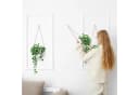 relaxdays Blumentopf Hängende Wandvase Weiß 3er Set Bild 1