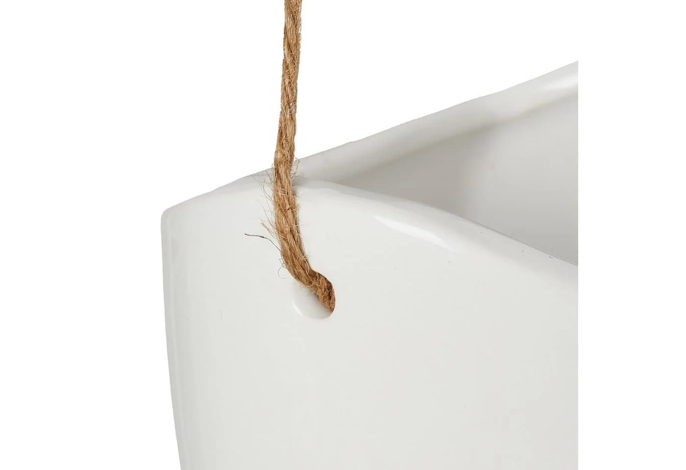 relaxdays Blumentopf Hängende Wandvase Weiß 3er Set - Bild 5