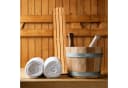 RELAXDAYS Badematte aus Bambus mit Antirutschstoppern Bild 5