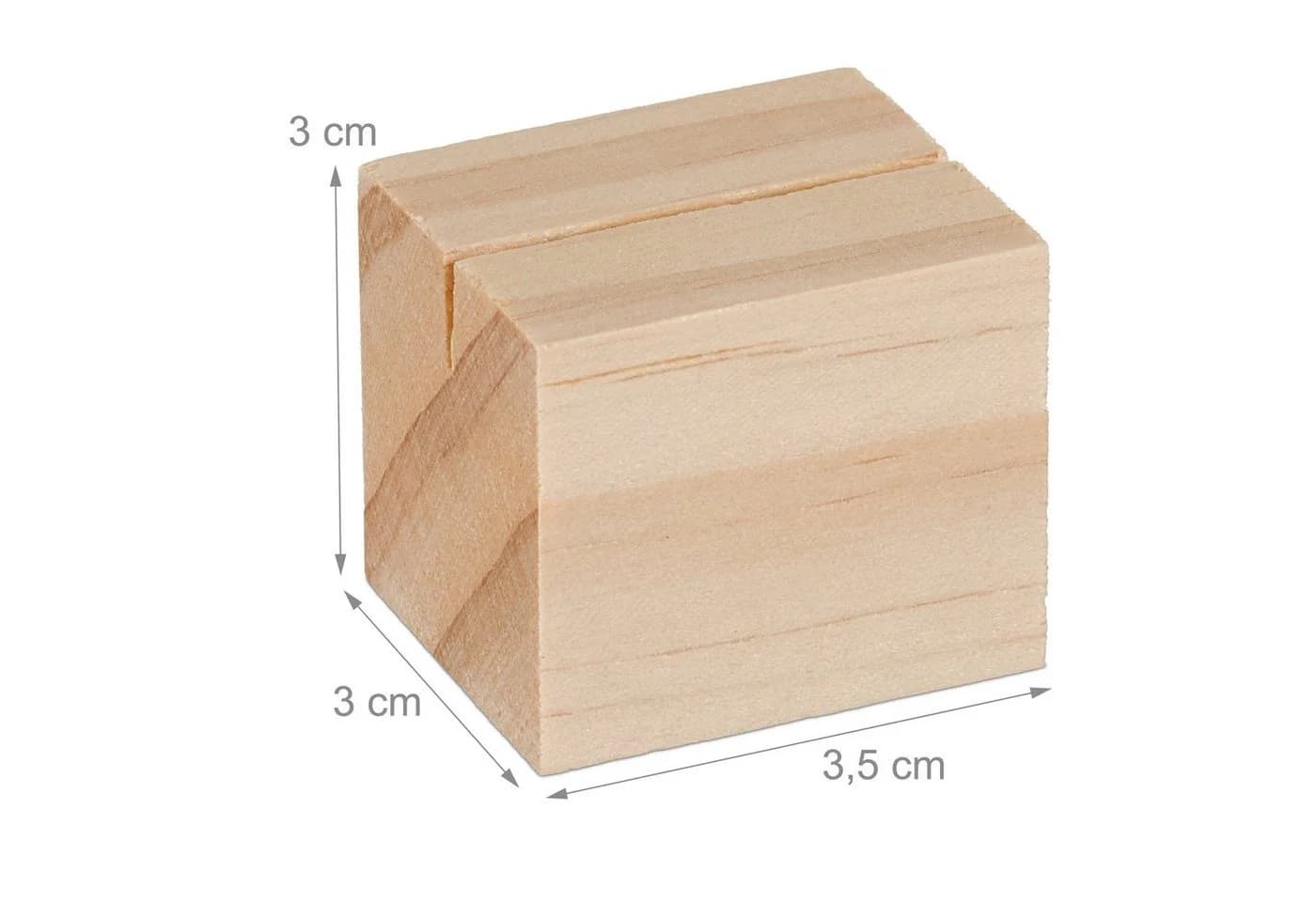 relaxdays Tischkartenhalter Holz 48er Set Braun - Bild 4