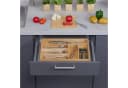 relaxdays Besteckkasten Bambus 6 Fächer Natur Bild 3